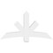Ekena Millwork Alberta Architectural Grade PVC Gable Bracket, 60"W x 32 1/2"H x 6"D x 6"F, 13/12 Pitch GBP060X33X0606ALB00 - alternate 4